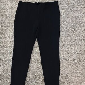 H&M Black Ribbed Trousers